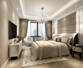 Simple European Style Bedroom-ID:684874463