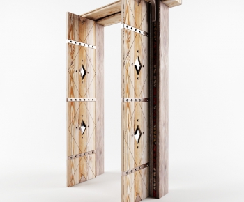 Modern Solid Wood Door-ID:161768754