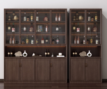 New Chinese Style Wine Cabinet-ID:976073476