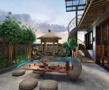 New Chinese Style Courtyard/landscape-ID:995796431