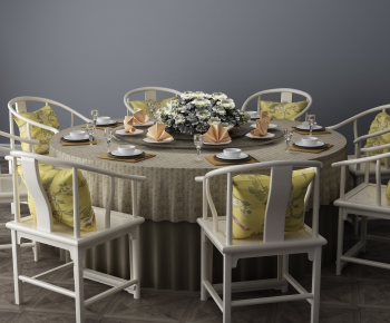 New Chinese Style Dining Table And Chairs-ID:203357796