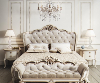 European Style Double Bed-ID:848598811