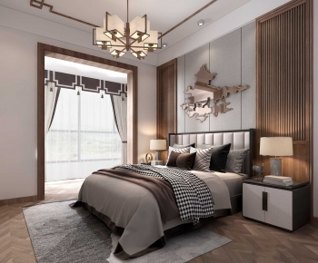 New Chinese Style Bedroom-ID:231058488