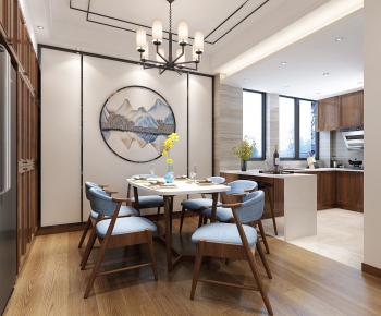 New Chinese Style Dining Room-ID:726398362