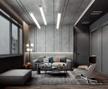 Industrial Style A Living Room-ID:260021522