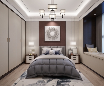 New Chinese Style Bedroom-ID:221069835