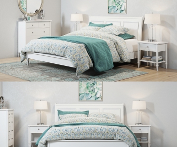 American Style Double Bed-ID:714612159