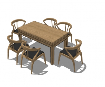Modern Dining Table And Chairs-ID:898873439