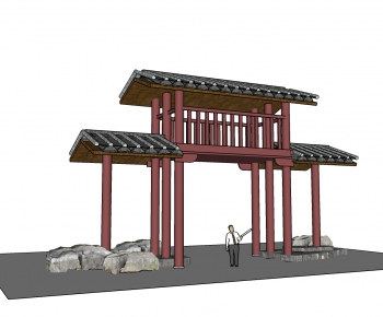 New Chinese Style Building Component-ID:328835278