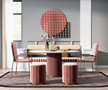Nordic Style Dining Table And Chairs-ID:589741373