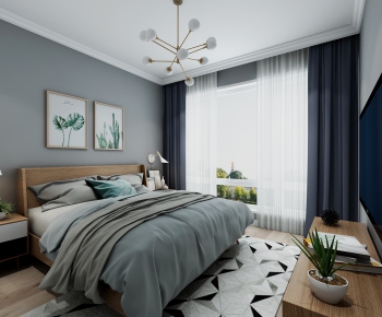 Nordic Style Bedroom-ID:348397652