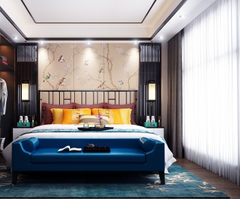 New Chinese Style Bedroom-ID:715086116