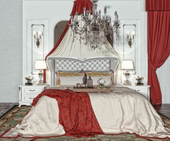 European Style Double Bed-ID:718351228