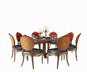 New Classical Style Dining Table And Chairs-ID:334653953