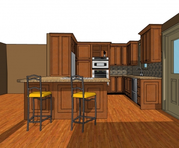 American Style Kitchen Cabinet-ID:896776353