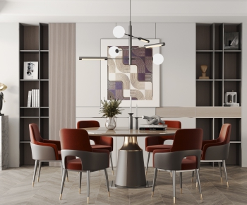 Modern Dining Table And Chairs-ID:669729592