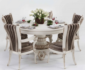 European Style Dining Table And Chairs-ID:823360435