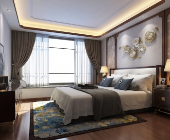 New Chinese Style Bedroom-ID:917961497