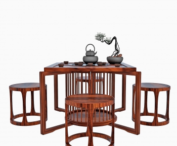 New Chinese Style Tea Tables And Chairs-ID:493802494