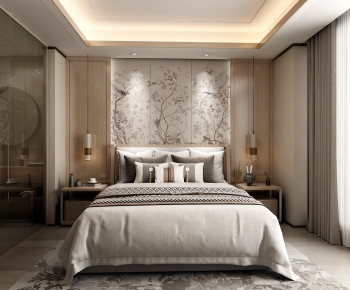 New Chinese Style Bedroom-ID:580208865