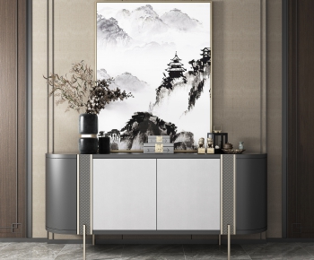 New Chinese Style Side Cabinet/Entrance Cabinet-ID:748904328