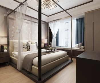 New Chinese Style Bedroom-ID:575317256