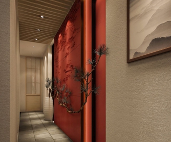 New Chinese Style Hallway-ID:266946377