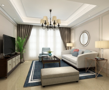 American Style A Living Room-ID:622216624