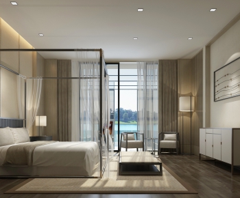 New Chinese Style Bedroom-ID:761545342