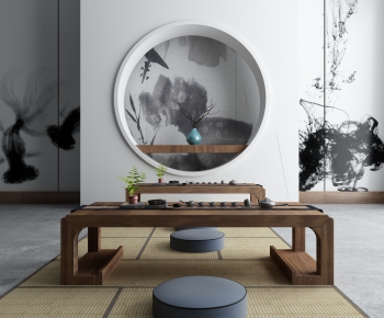 New Chinese Style Tea Tables And Chairs-ID:826946593