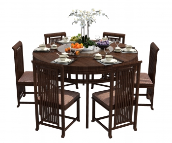 New Chinese Style Dining Table And Chairs-ID:796956677
