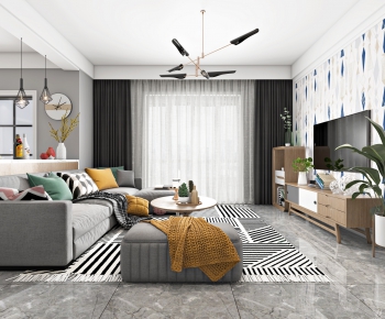Nordic Style A Living Room-ID:367675472