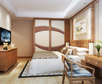 New Chinese Style Bedroom-ID:847092115