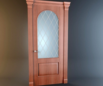 European Style Solid Wood Door-ID:494624211