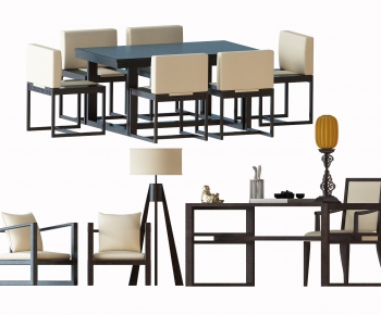 New Chinese Style Dining Table And Chairs-ID:927716297