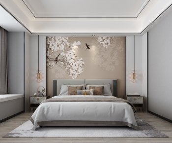 New Chinese Style Bedroom-ID:289380189