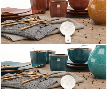 Modern Cutlery/tea Set-ID:990245885