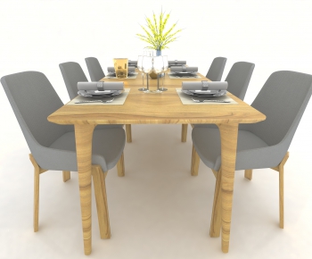 Modern Dining Table And Chairs-ID:685909114