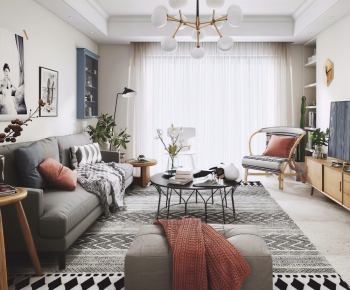 Nordic Style A Living Room-ID:899621389