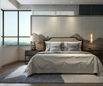 New Chinese Style Bedroom-ID:816362571