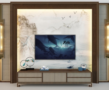 New Chinese Style TV Cabinet-ID:866035635