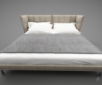 Modern Double Bed-ID:427946128