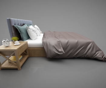 Modern Double Bed-ID:564196652