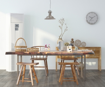 Nordic Style Dining Table And Chairs-ID:591156697