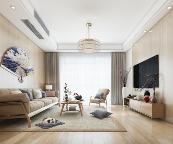 New Chinese Style A Living Room-ID:693648577