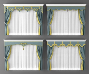 New Chinese Style The Curtain-ID:985913541