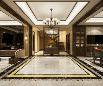 New Chinese Style Hallway-ID:439846329