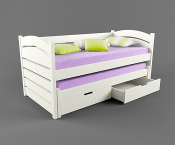 Simple European Style Child's Bed-ID:606251788