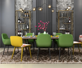 Nordic Style Dining Table And Chairs-ID:144299479