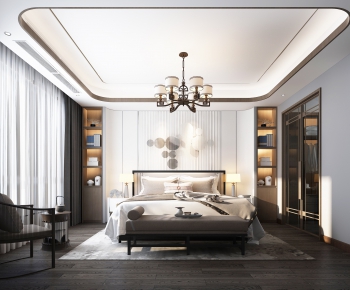 New Chinese Style Bedroom-ID:567285238